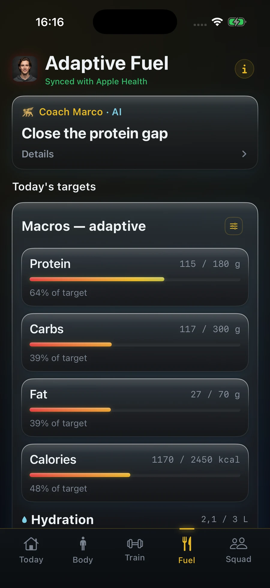 Nutrición: macros, micros y diario